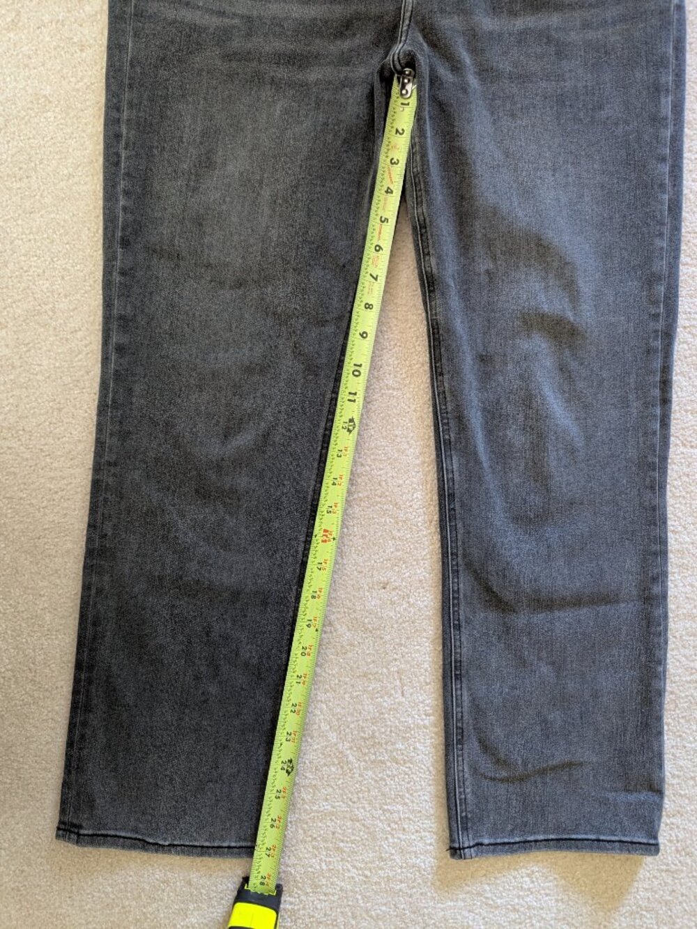 Quince Luna Stretch Slim Straight Jeans Grey 32 - Picture 5 of 9